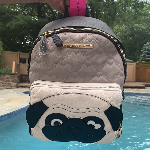 Betsey Johnson Handbags - New Betsey Johnson Pug Backpack